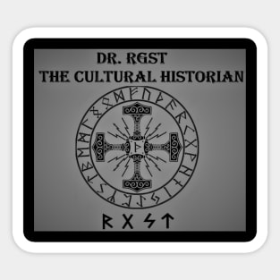 The Cultural Historian:Dr. RGST Runes 2 Sticker